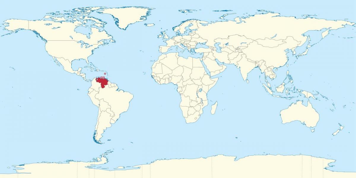 venezuela na zemljevid sveta