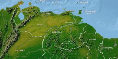 Zemljevid venezuela geografija