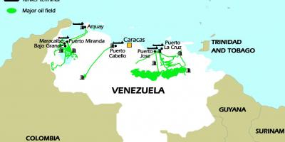 Venezuela rezerve nafte zemljevid