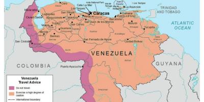 Venezuela na zemljevidu