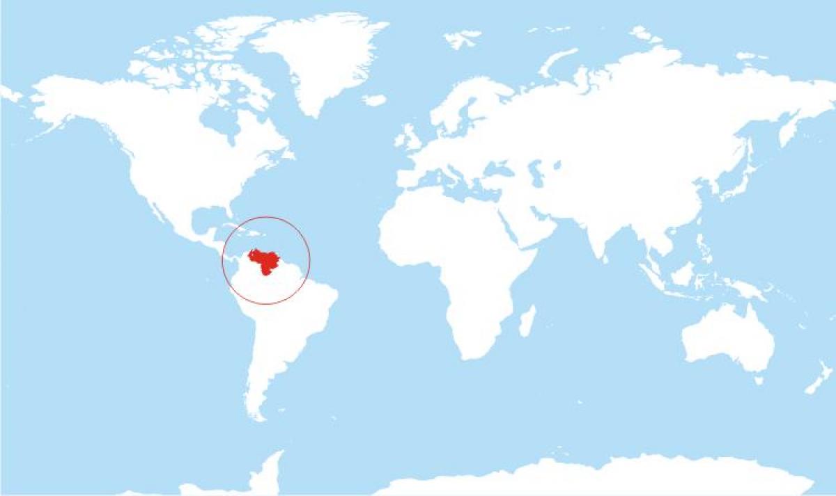 zemljevid venezuela mesto na svetu