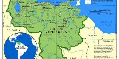 Zemljevid zemljevid de venezuela